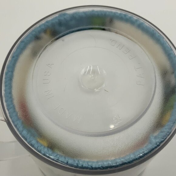 Vintage EMBROIDERED Easter Bunny Rabbit THERMO-SERV Coffee CUP/MUG - 1970's USA - Picture 5 of 7